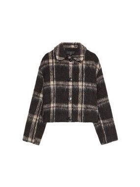 Zara Black & Brown Plaid Jacket /Medium